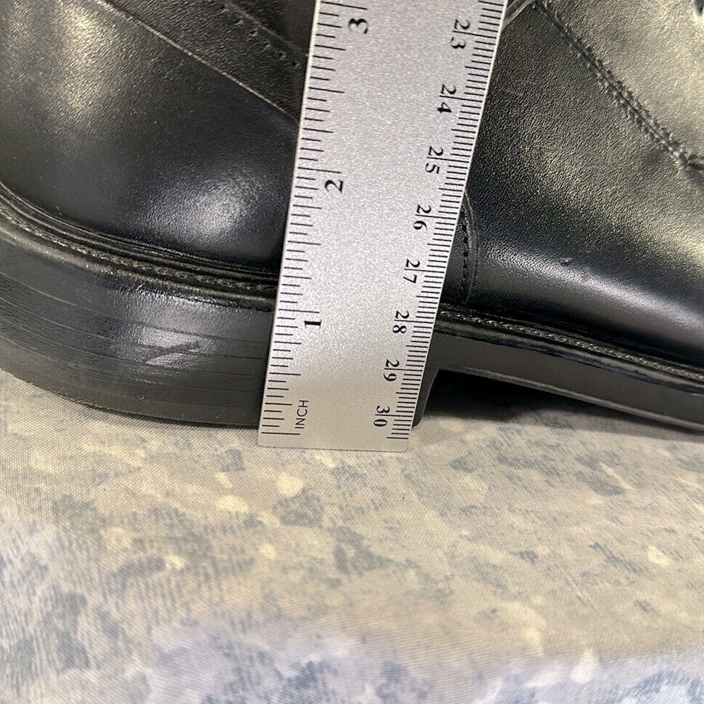 DOCKERS “Perspective” Black Leather Square Toe Dress Oxfords Mens 9.5M🖤VGUC - Picture 10 of 11